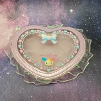Usahana Heart Shaped Clear Pouch