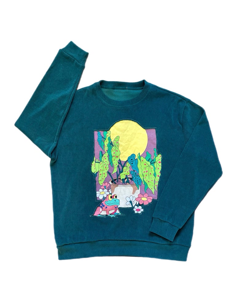 Frog Scenery Reverse Patch Crewneck
