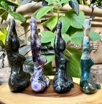 Image 4 of Moss Agate Yoga Goddess