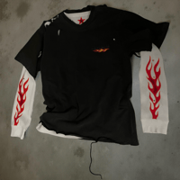 Image 1 of R Flame Logo Layered Tee 