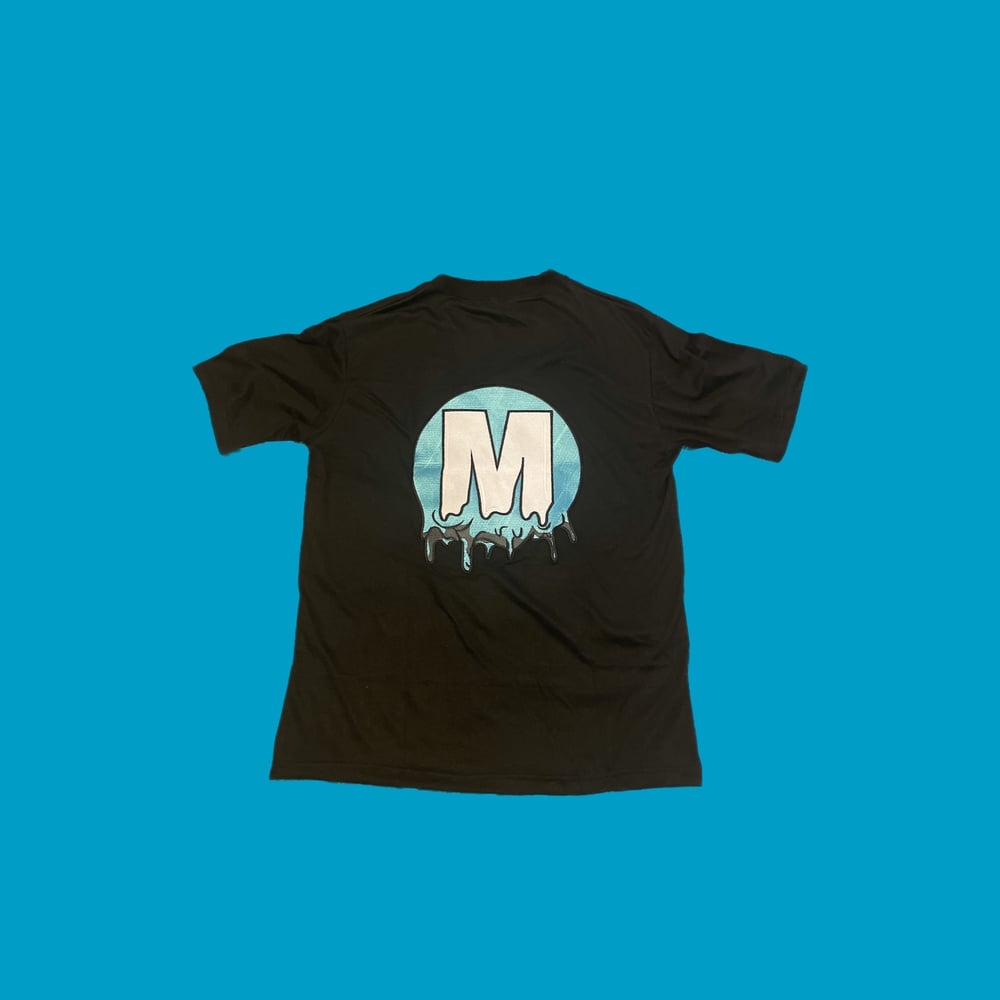 Classic GMO Black Tee ( Light Blue )