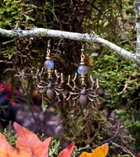 Image 1 of Labradorite Arachnid Earring 