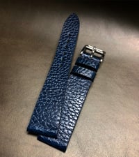 Image 3 of Blue Calfskin - Hard Grain - Watch Strap