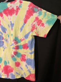 Image 6 of LARGE  Shrimply Irresistible Blacklight Reactive Tie Dye Shirt 5