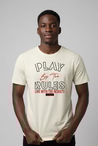 Image 1 of Yezikan Off White Play By The Rules Graphic T-Shirt