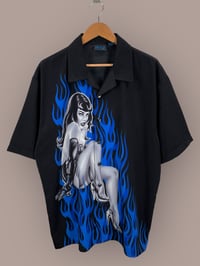 Image 1 of Y2k Pinup Bowling shirt (2XL)