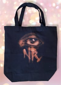 Image 2 of “DEATH MOTH” BLEACH PAINTED TOTE BAG