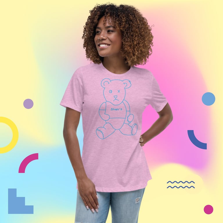 Old School Benny Women's Relaxed T-Shirt Image 3