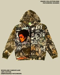 ODARO COLLECTION WOODLAND CAMOUFLAGE PATCHWORK HOODIE #02