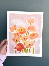 Image 1 of Orange Poppies Print
