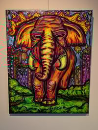 Ancient Elephant - 36x42 Original Canvas 