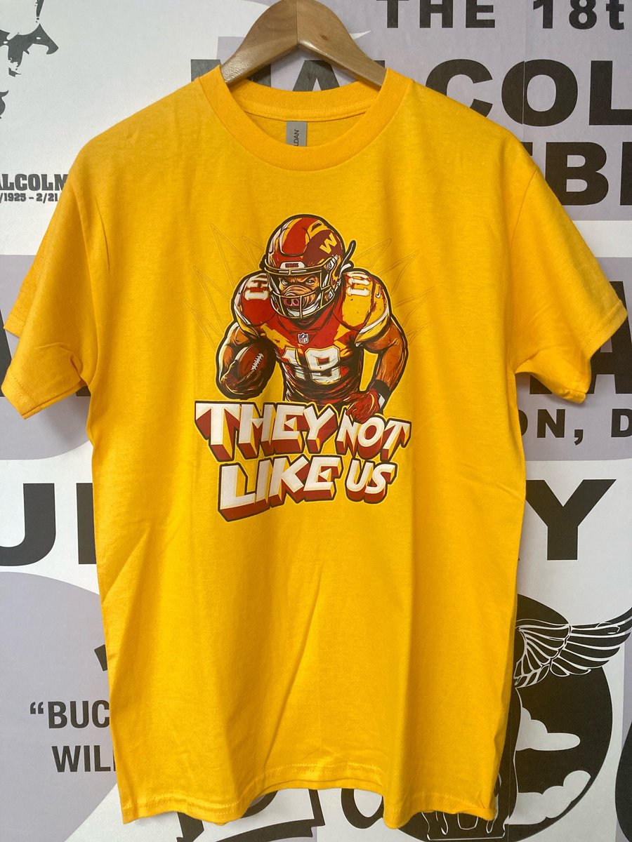 Image of MITCHCRAFT "THEY NOT LIKE US" Washington Football Gold T-shirt