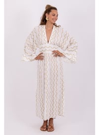 Image 1 of Thai Wave Kimono Dress