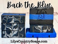 Image 1 of Back the Blue Goat Milk Soap