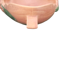 Image 3 of 1940s Roseville Pottery Water Lily Console Planter/Bowl