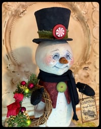 Image 2 of Scotty the snowman paperclay creation Christmas 