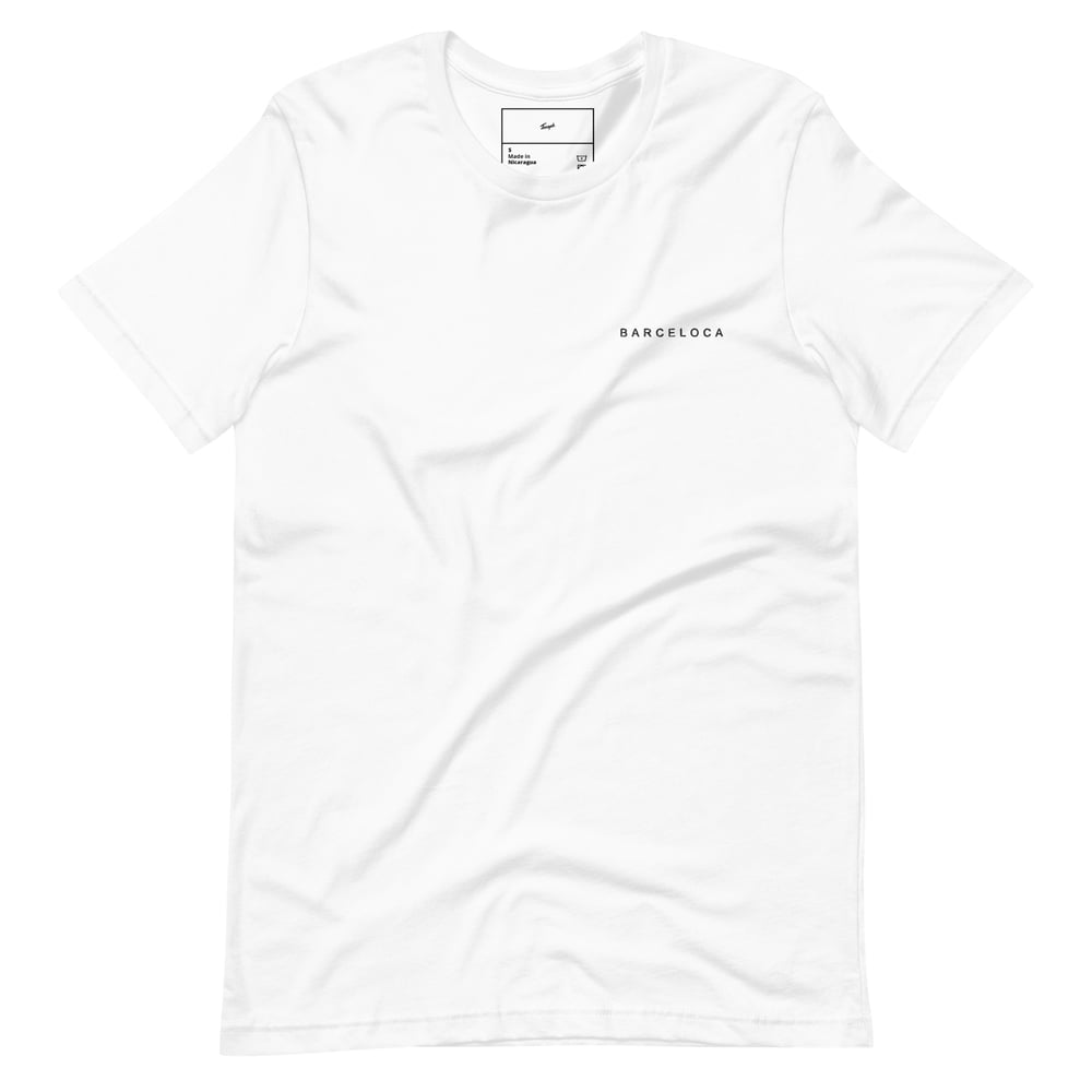 Image of Camiseta unisex bordada - BARCELOCA (White)