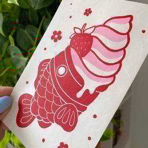 Image of Strawberry Taiyaki PRINT