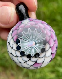 Image 1 of peach & purple yin yang