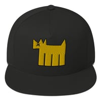 Image 1 of All Black Cap Classic Yellow Dog