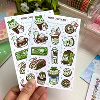 Image 1 of Mint Chocolate Dessert | Matte Sticker Sheet