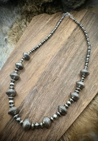 Image 1 of Mercury Dime & Sterling Pearls Necklace - MADE TO ORDER