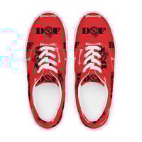 Image 2 of Women’s red lace-up canvas shoes