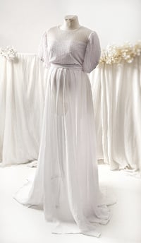 Image 2 of White dress for photoshoots | Millie | size M | chiffon