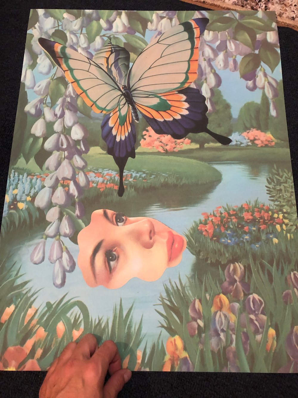 Tripping butterfly poster