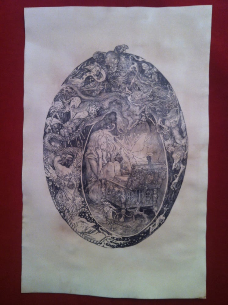 Image of Pandora -hand stained print