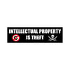 Intellectual Property Is Theft Sticker XL