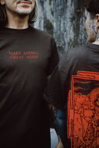 Image 3 of MAKE AHIMSA GREAT AGAIN Shirt Darkred 
