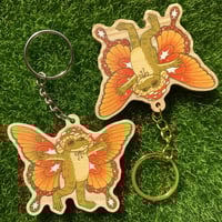 Image 2 of whimsical toad keychain