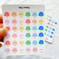 Image 3 of Rainbow bird stickers