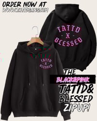 25% Off!!! Black&pink Tattd&blessed Zipup!!! 🖤🩷