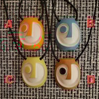 Image 4 of Mod Bob ceramic necklace 
