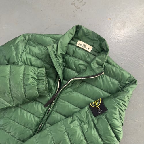 Image of SS 2012 Stone Island Micro Rip Den down jacket, size small