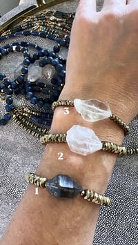 Image 5 of PYRITE + QUARTZ bracelets