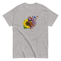 Image 10 of Unisex classic tee, Petals and Painted Wings Sunflower & Butterfly Tee