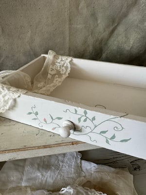 Image of Handpainted wooden drawer