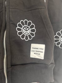 Image 2 of flower Hoodie (Black)