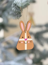 Image 2 of Hot Cross Bunny Tree Decoration Set