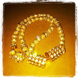 Image of Ca$ino Society Gold Ice Chain 