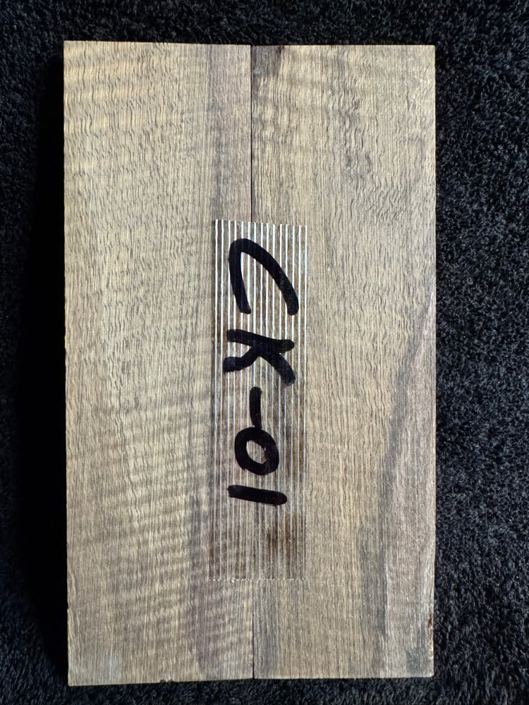 Image of Curly Koa Knife Scales CK-01