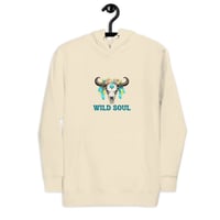 Image 8 of Unisex Hoodie, Wild Soul Longhorn Skull hoodie