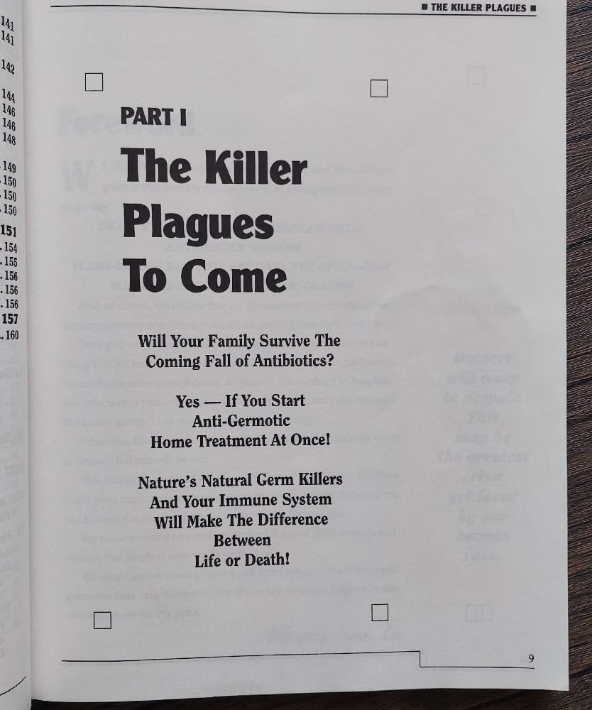 The Killer Plagues to Come: How You Can Be Invulnerable to Them, by William H. Lee