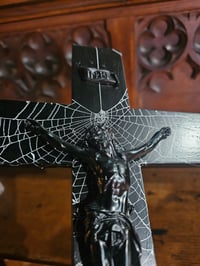 Image 4 of Large ‘2 Way’ Vintage Crucifix with preserved web D