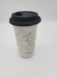 Image 3 of White Moon Face Travel Mug 