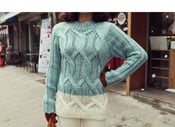 Image of 2 Renk Cable Knit Kazak