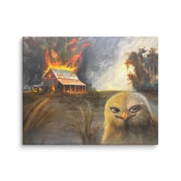 Image 3 of "The Chickening" Canvas